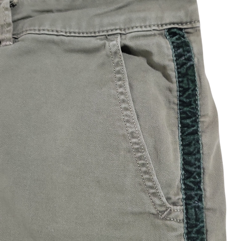 Chino By Anthropologie Women's Relaxed Chino Trouser Pant Size 28 Green Raceing - Picture 6 of 16